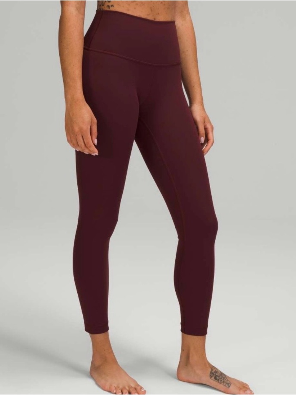 Lululemon Wunder Under High Rise Legging 25” Luxtreme Red Merlot